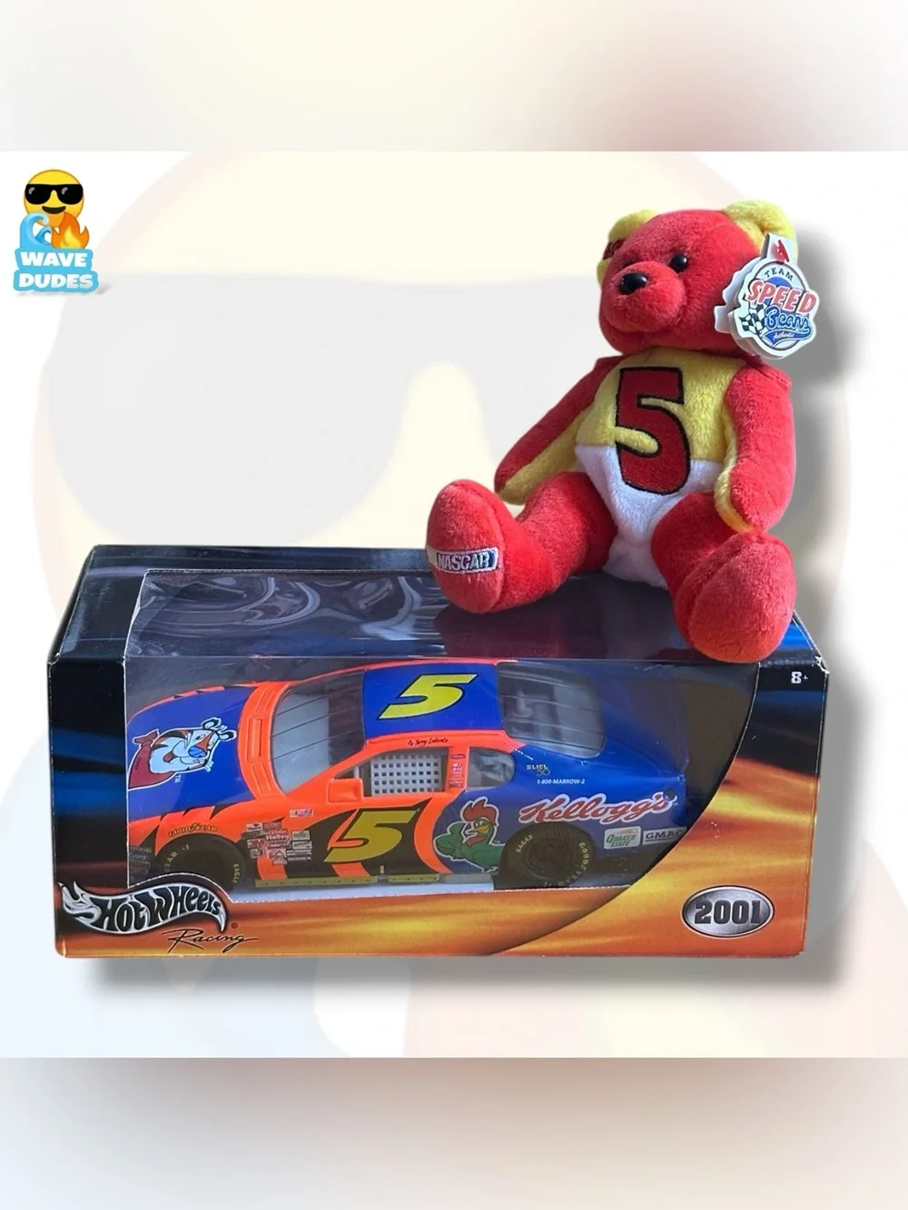 Hot Wheels Racing Terry Labonte Kellogg’s Die Cast Car & Plush Bundle